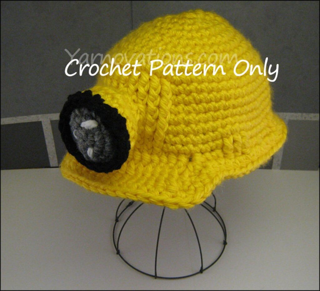 Crochet a Miner Hard Hat & Mining Set ... This Fun Cosplay Includes Dynamite!