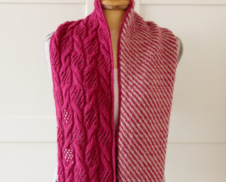 Cables & Lace Meet Up To Make This Easy Infinity Scarf ... Hello, Next Project!