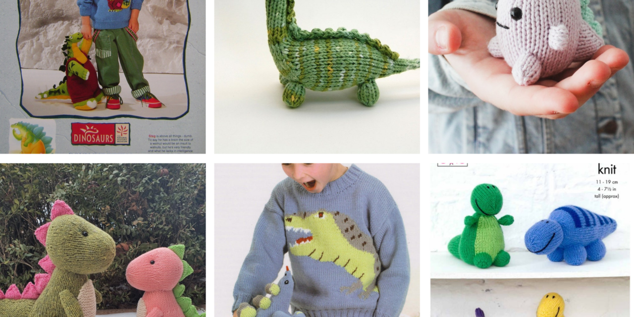 Knit A Dapper Dino Amigurumi … Six Patterns To Choose From … RAWR!