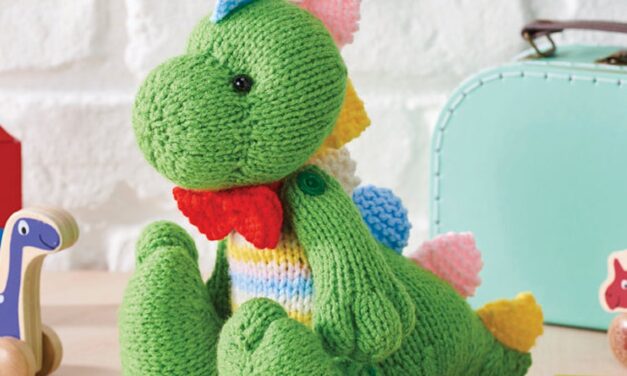 Knit A Dapper Dino Amigurumi … So Colorful And Fun … RAWR!