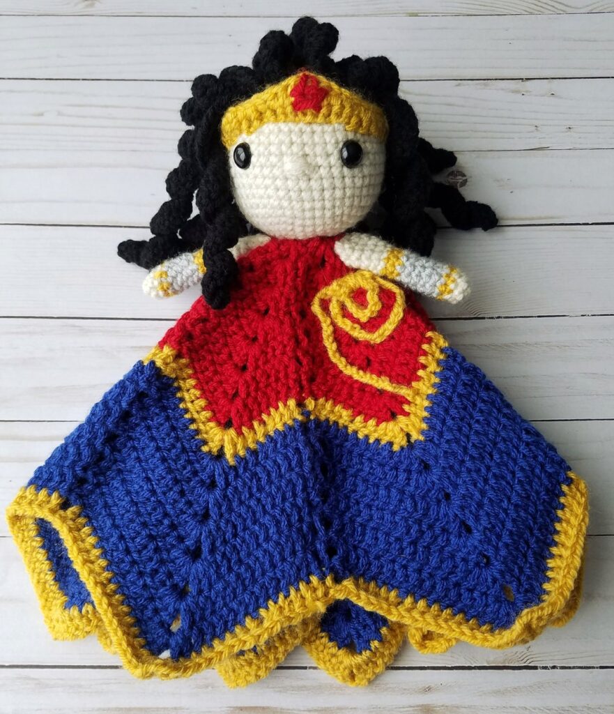 You Have Greater Powers Than You Know. You Can Crochet This Wonder Woman Lovey ... and Why Wouldn't You?