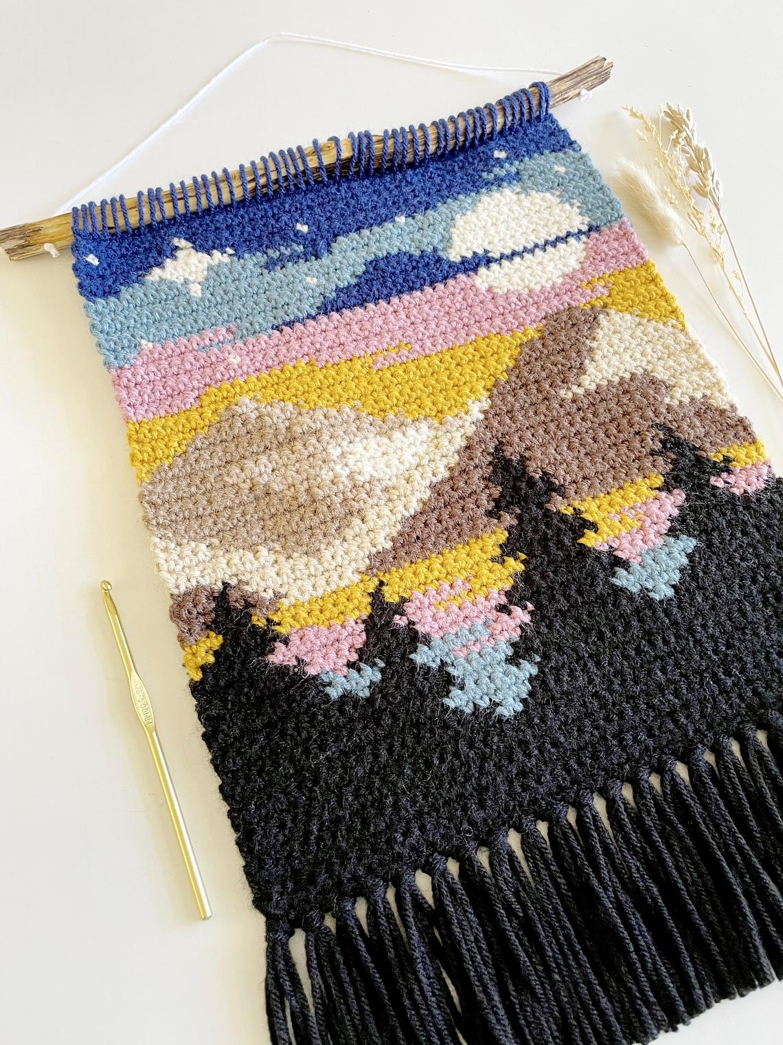 Stunning Crochet Wall Hanging Patterns Designed By Amanda of Love and Stitch Designs