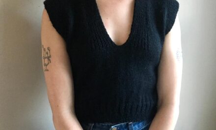 Knit a Super-Cute V-Neck Sweater Vest … Perfect For Spring!