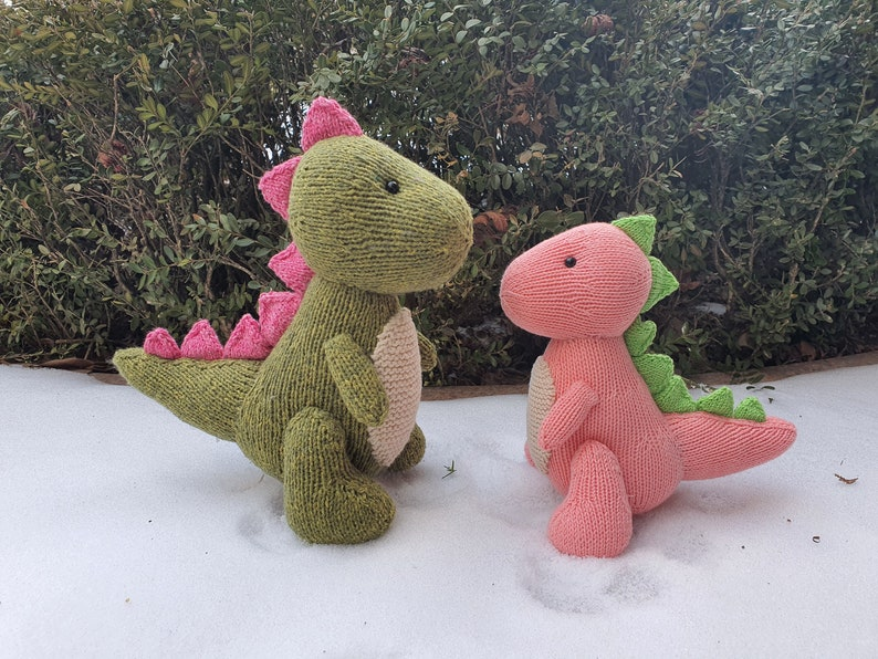 Knit A Dapper Dino Amigurumi ... Six Patterns To Choose From ... RAWR!