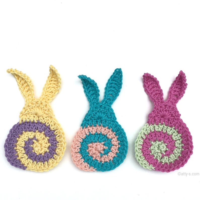 Easter Bunny! You'll Want To Crochet These Spectacular Swirly Bunnies, So Sweet & Colorful ...