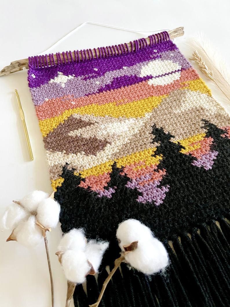 Stunning Crochet Wall Hanging Patterns Designed By Amanda of Love and Stitch Designs