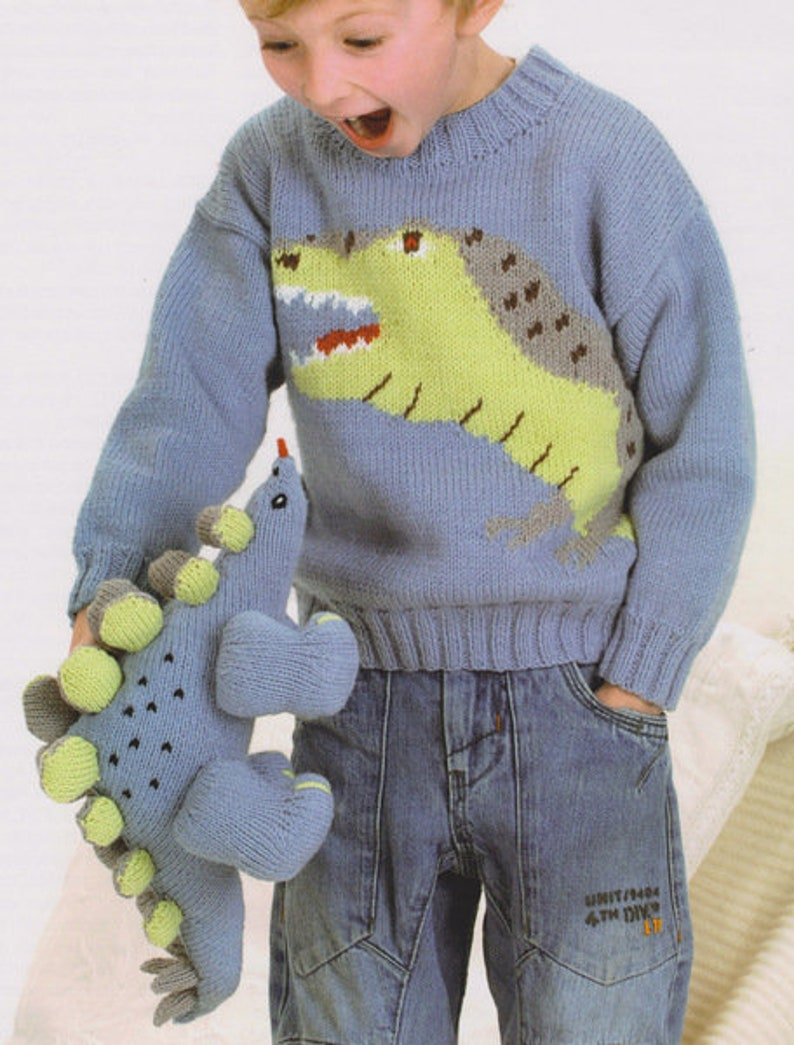 Knit A Dapper Dino Amigurumi ... Six Patterns To Choose From ... RAWR!