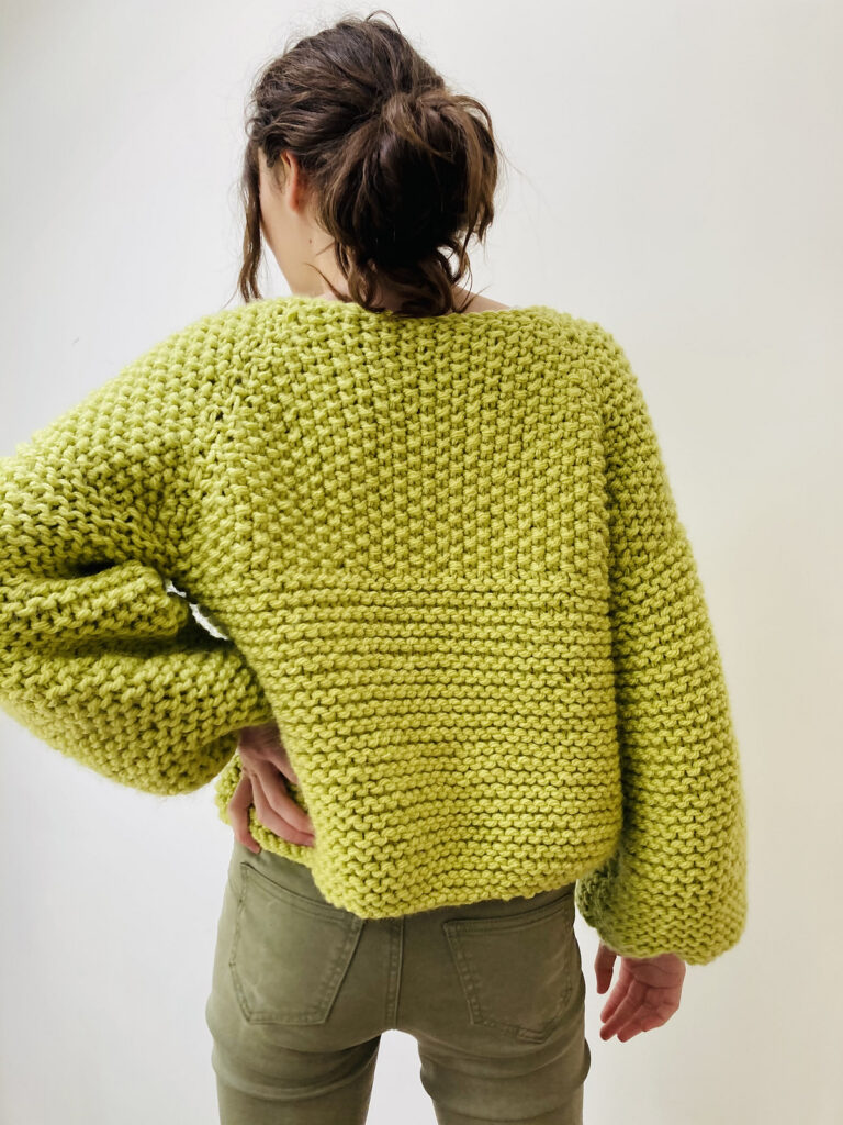 Knit A Puff Cardigan ... Say Hello To An Easy Knit That Looks Great!