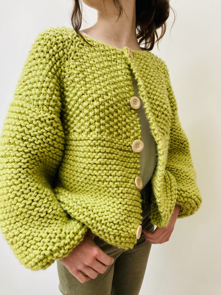 Knit A Puff Cardigan ... Say Hello To An Easy Knit That Looks Great!