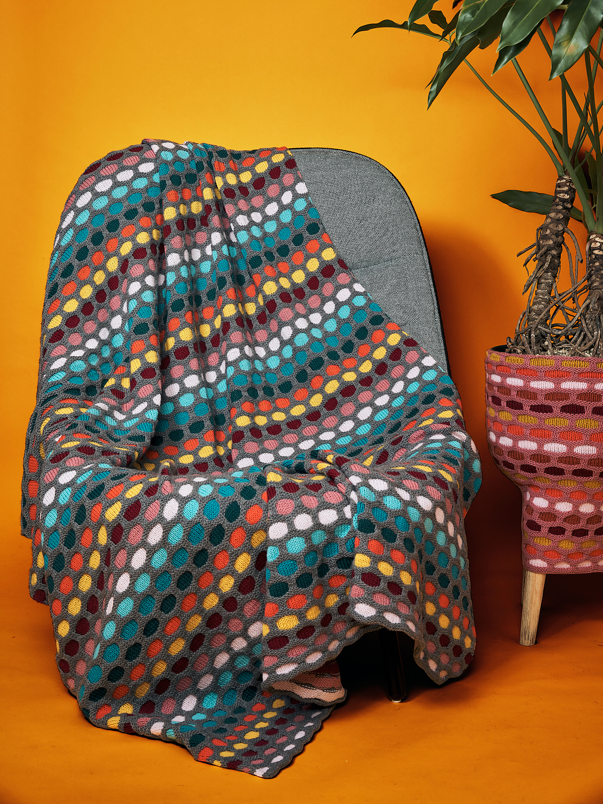 Say Hello To Stephen West's Colorful 'Painting Honeycombs Blanket' ... Yes, You *Can* Knit This, Really!