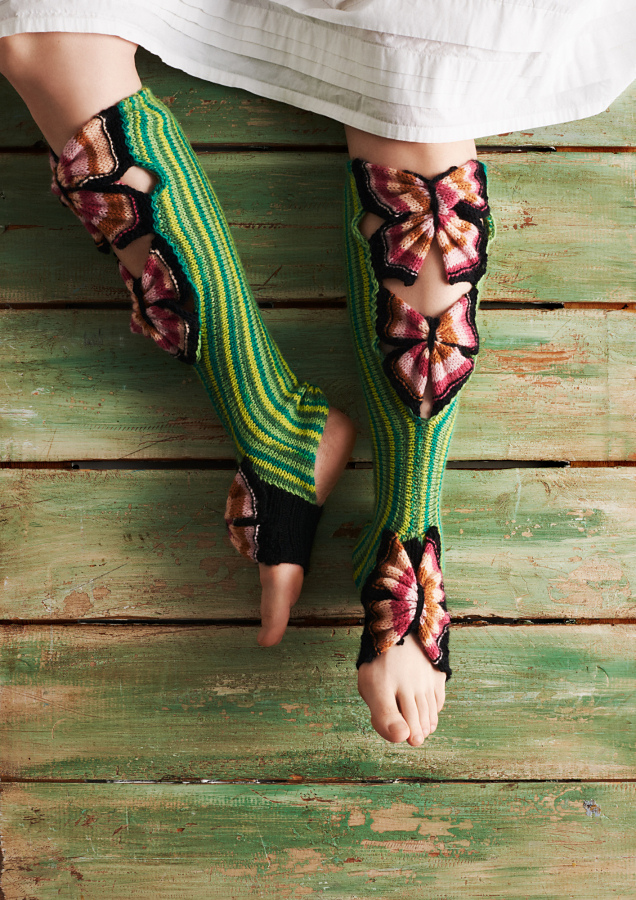 Say Hi To 'Happy Yoga Butterflies' Designed By Kati Mäkelä ... You've Never Seen Socks Like This! 