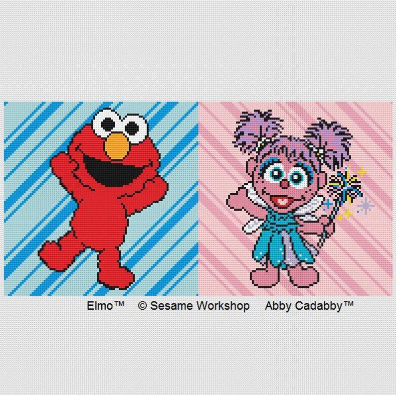 sesame street patterns #knitting