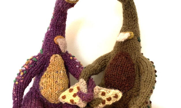 Knit A Kooky Cool Cyclops Monster With A Pizza Slice … You Know You Have To!