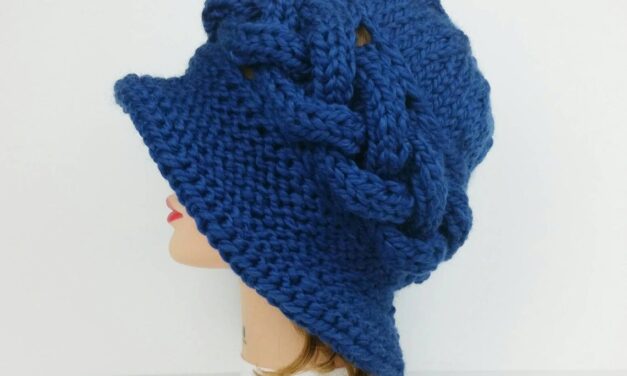 Knit a Stylish 1920’s Cloche Hat, Cable Knit Pattern Designed By Betty Marie Jones