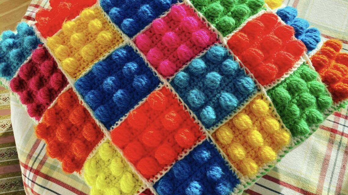 Inspired By Building Blocks, This Colorful & Fun Afghan Blanket Pattern Is Waiting For You To Crochet