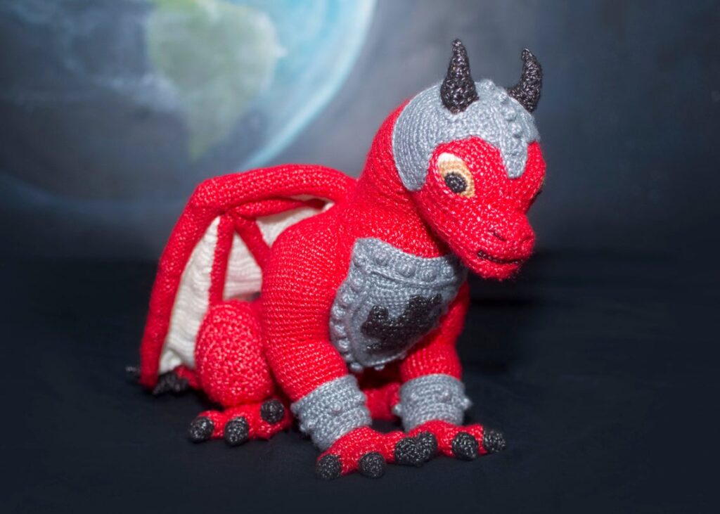 Meet Troy, The Mars Dragon, Designed By Marie Overton ... Yes, You Can Crochet One Too!