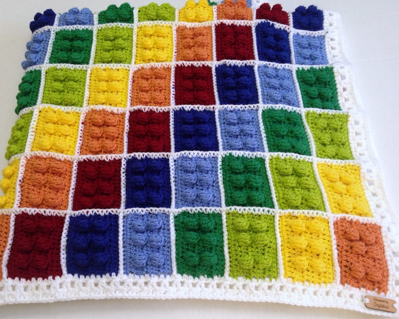 Inspired By Building Blocks, This Colorful & Fun Afghan Blanket Pattern Is Waiting For You To Crochet