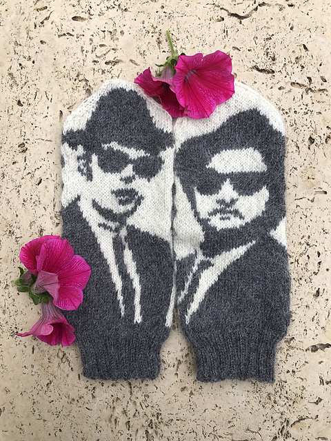 We're On a Mission From God ... Knit a Pair of Blues Brothers Mittens, Designed By Lotta Lundin