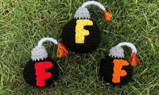 Time To Drop An F Bomb … Crochet Yarn Bomb That Is! They’re LIT!
