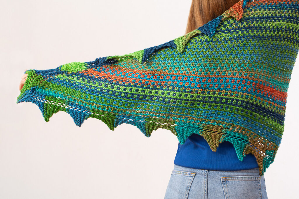 Christmas In July … Knit A Harlequin Shawl Designed By Catherine Salter Bayar