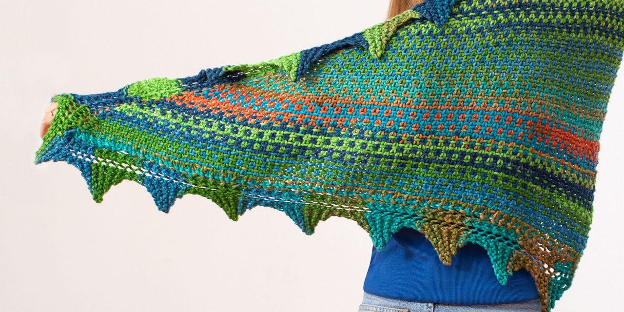Christmas In July … Knit A Harlequin Shawl Designed By Catherine Salter Bayar