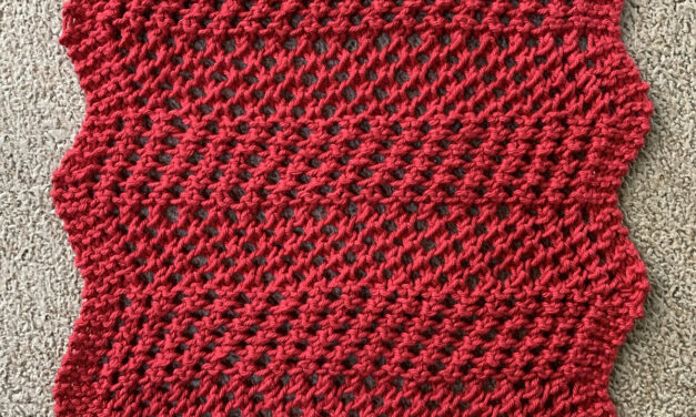 Looking For Quick Summer Knit? Make a ‘Ziggy Dishcloth’ Designed By Ashley Lambert-Maberly, The Pattern Is Free!