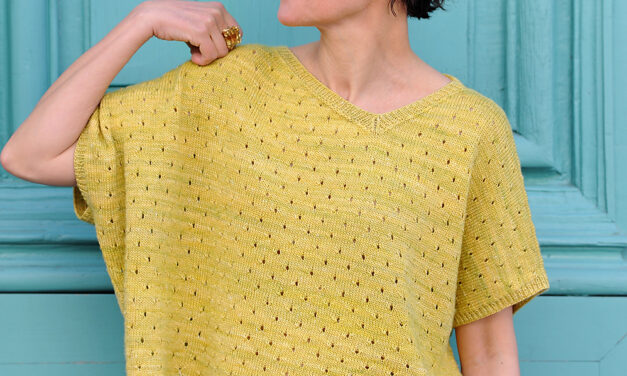 Knit A MonTee, An Oversized, Cropped Tee Designed By Faïza Mebazaa
