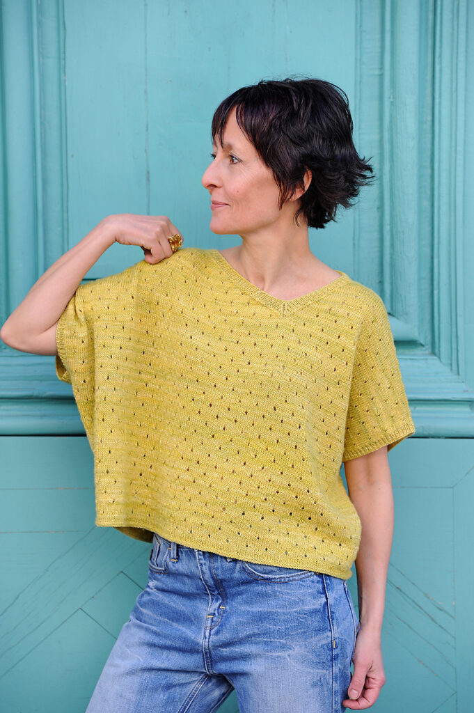 Knit A MonTee, An Oversized, Cropped Tee Designed By Faïza Mebazaa