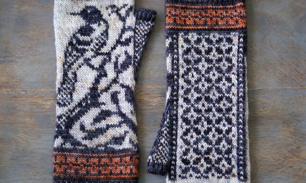 Knit a Pair of Springbound Mitts Featuring Orioles, Designed By Erica Heusser