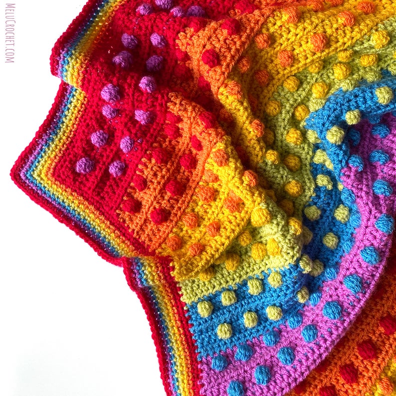 Rainbow Patterns Designed By Melu Crochet #crochet