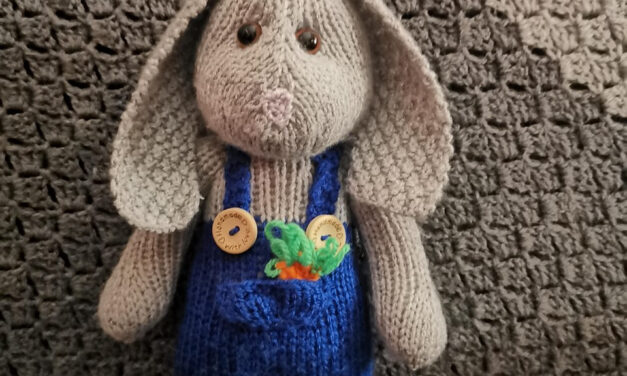 Christmas In July … Knit A Cute Huggable Bunny, Pattern By Funny Rabbit Toys