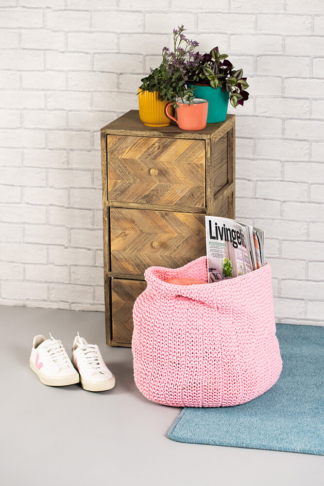 Christmas In July ... Knit a Set Of Benita Nesting Baskets, Free Pattern From Paintbox Yarns