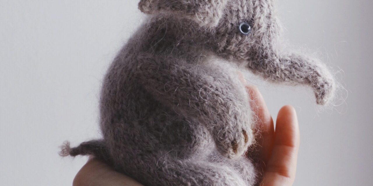 What Are You Knitting Today? How About A Little Elephant Designed By Claire Garland?