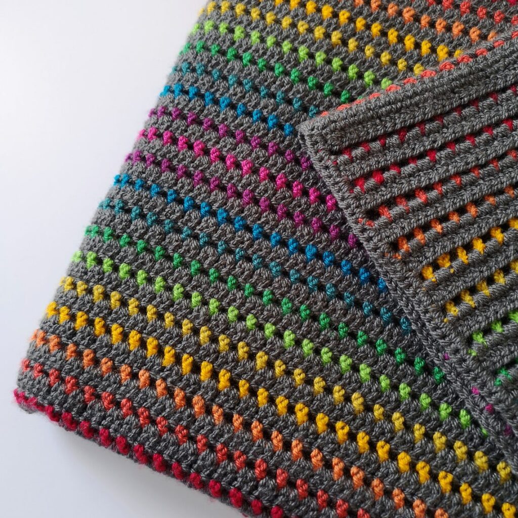 Crochet a 'Rainbow Through the Storm' Blanket With a Pattern From Melly Elly Crafts