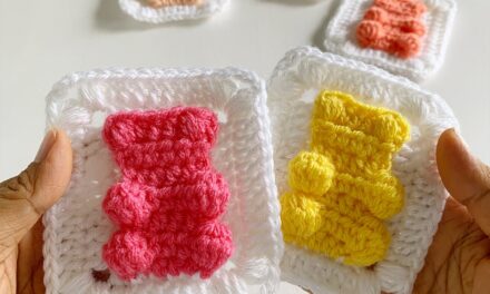 Crochet a Gummy Bear Granny Square, Pattern From Lulu’s Little Shop