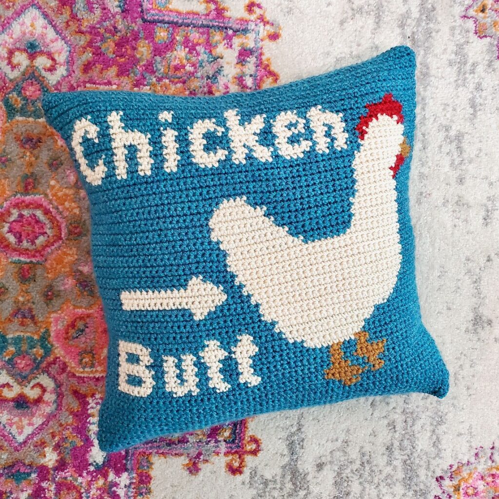 Guess What? Chicken Butt ... The Crochet Pillow Edition! 