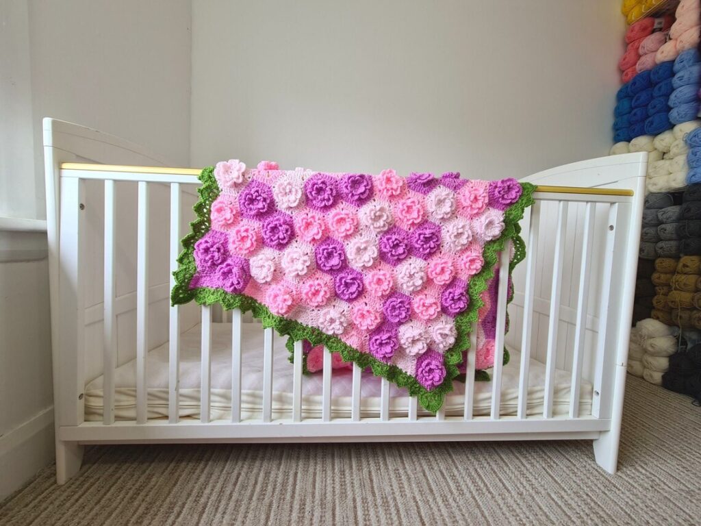 Finally! A Truly Unique Baby Blanket ... Crocheters, This Hexagon Flowers Pattern Is For You!