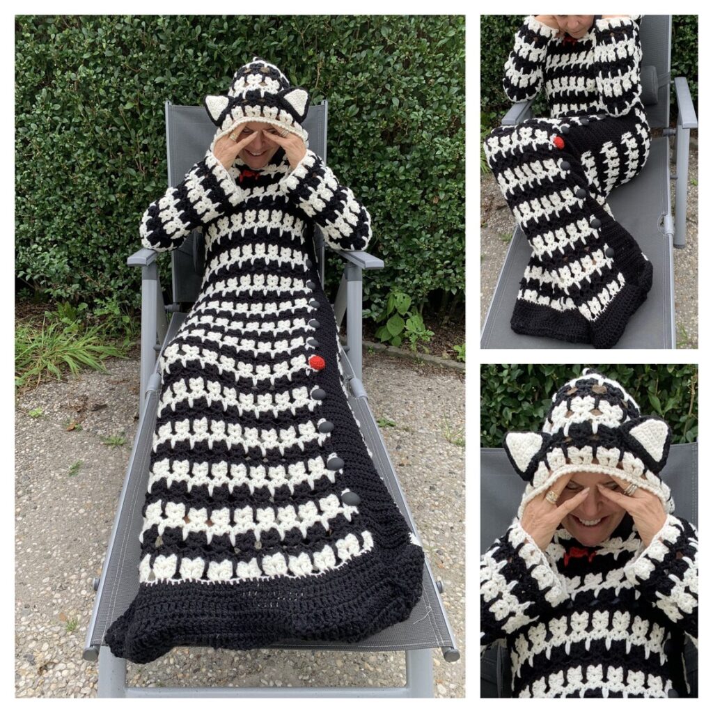 Every Day Is Caturday In This Kitty-Cat-Inspired 'CardiblanCat' ... The Purrrrfect Blanket For Cat Lovers!
