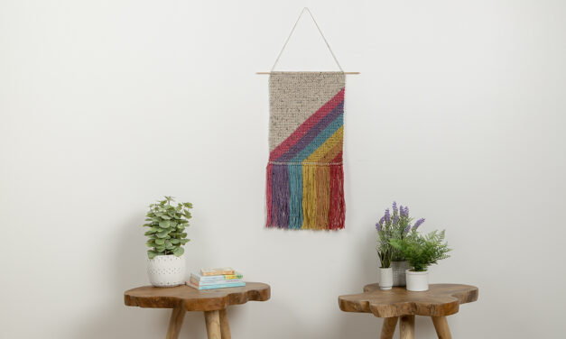 Crochet A Rainbow Showers Wall Hanging, Free Pattern Designed By Helen Anderson