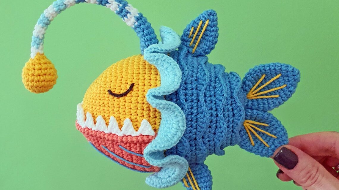 Crochet a Sunny the Anglerfish Amigurumi, Colorful and Charismatic