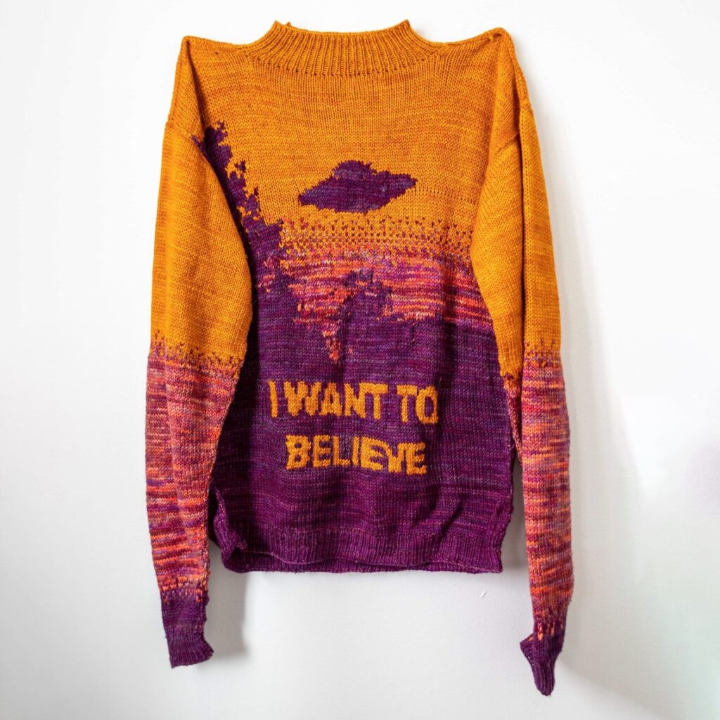 The Truth Is Out There ... X-Files Fans, I Want To Believe That You'll Knit This Sweater!