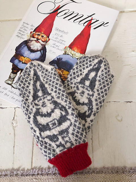 Knit a Pair of House Gnome Mittens, Seasonal Design By Lotta Lundin