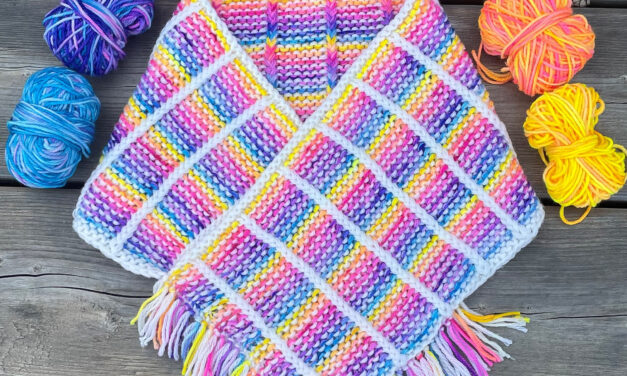 Knit a Unicorn Stripes Cowl Designed by Mary W Martin