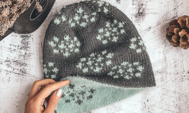 They Call This Beautiful Beanie ‘Blizzard’ … It’s Reversible and Makes a Great Gift!