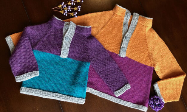This ‘Brockway Kid’ Sweater Designed By Renee Kulling Is The Perfect Colorful Knit For This Season!