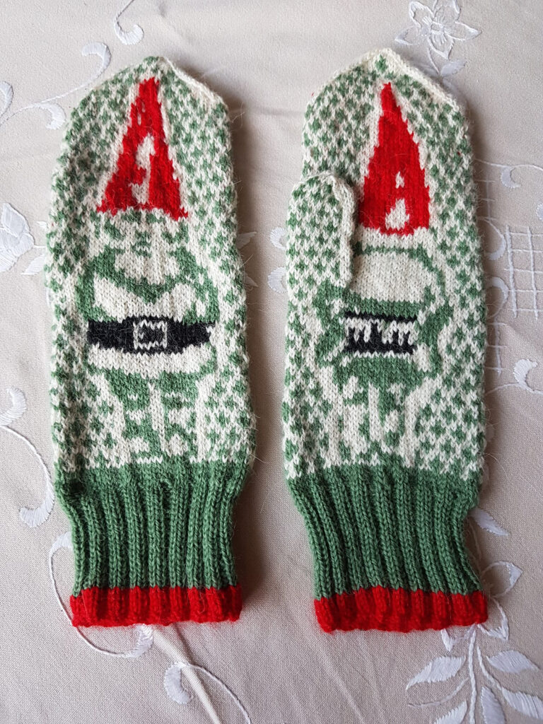 Knit a Pair of House Gnome Mittens, Seasonal Design By Lotta Lundin
