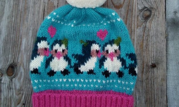Knit a March Of The Penguins Beanie For Someone You Love … It’s a Keeper!