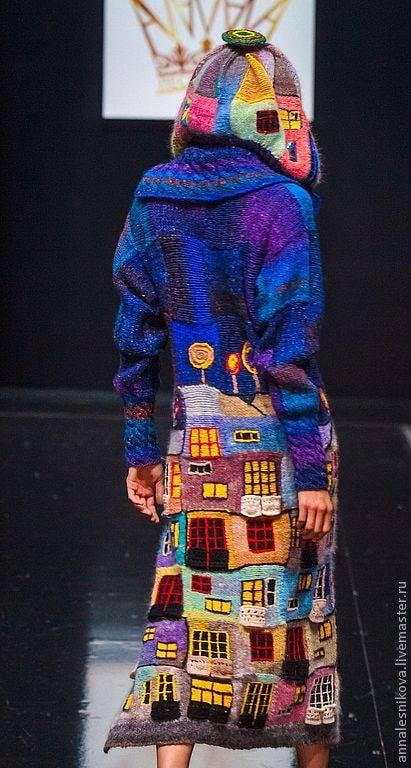 Anna Lesnikova's Hundertwasser-Inspired Knitwear