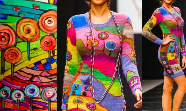 Anna Lesnikova’s Hundertwasser-Inspired Knitwear