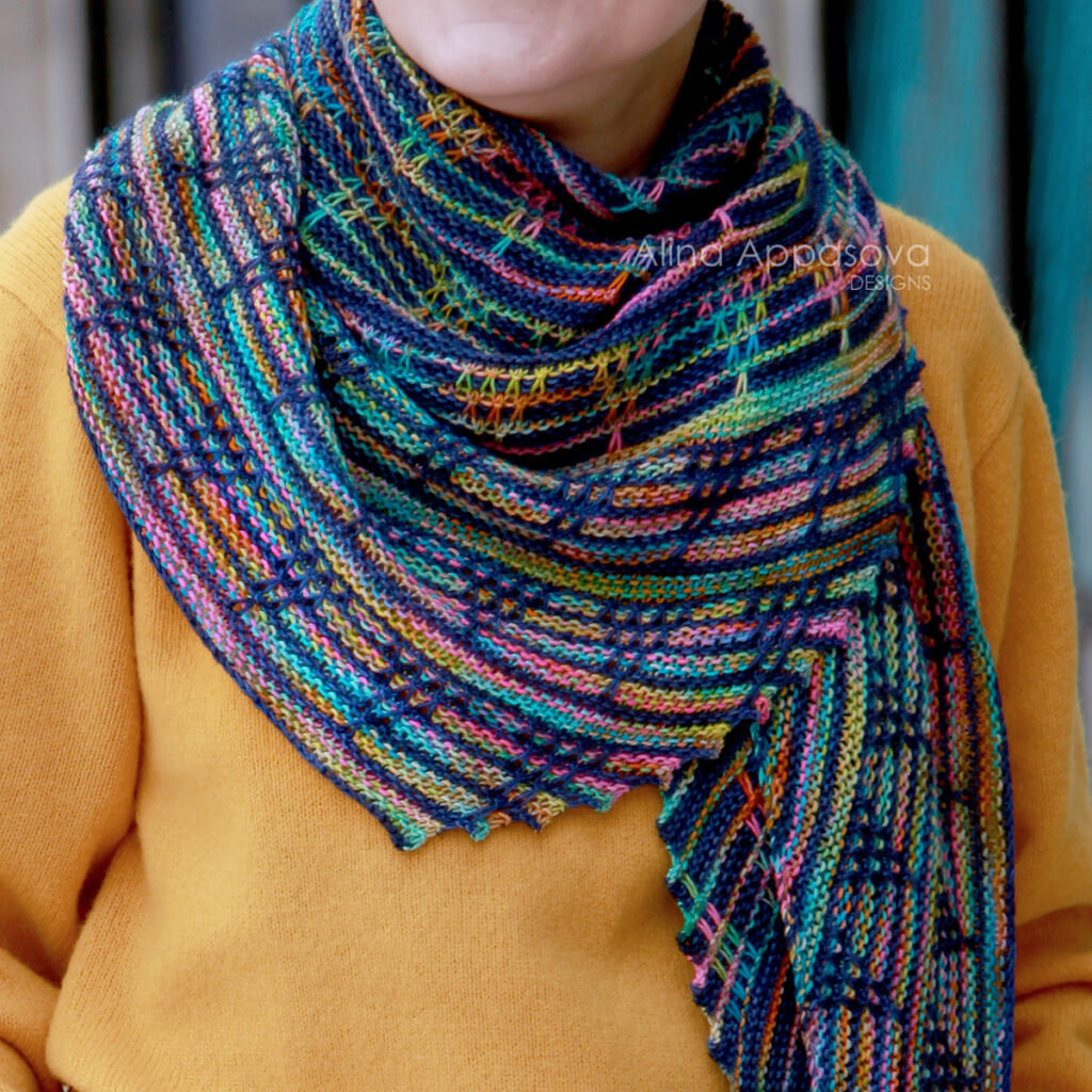 Knit a Distinctive Vector Field Shawl Designed By Alina Appasova